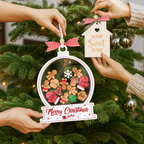 WHITE SHAKING CHRISMAS ORRNAMENT SET